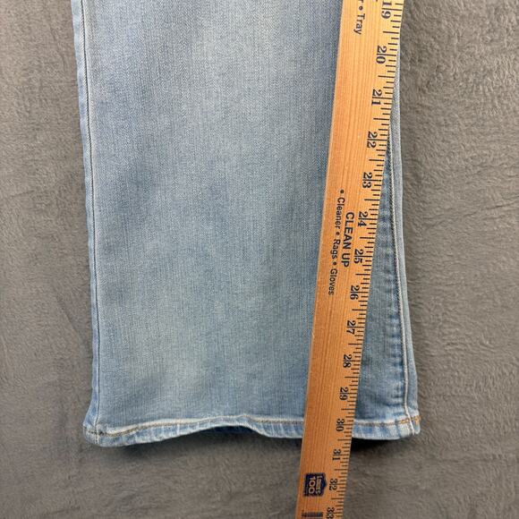 American Eagle Kick Boot Jeans Women's Size 14 Reg. Blue Mid-Rise Stretch Preppy - Picture 7 of 10